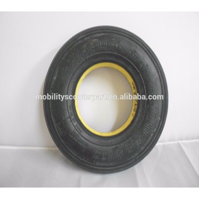 200x50 8"X2" Foam-Filled C179 Ribbed Black Tire mobility scooter part Cheng Shin electric handicapped scooter tyres